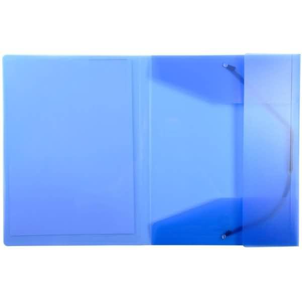 Eckspannmappe Kreacover A4 PP 500my transparent blau