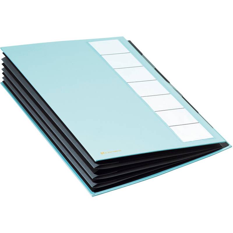 EXACOMPTA Ordnungsmappe Harmonika, PP, 7 Fächer, 2-farbig