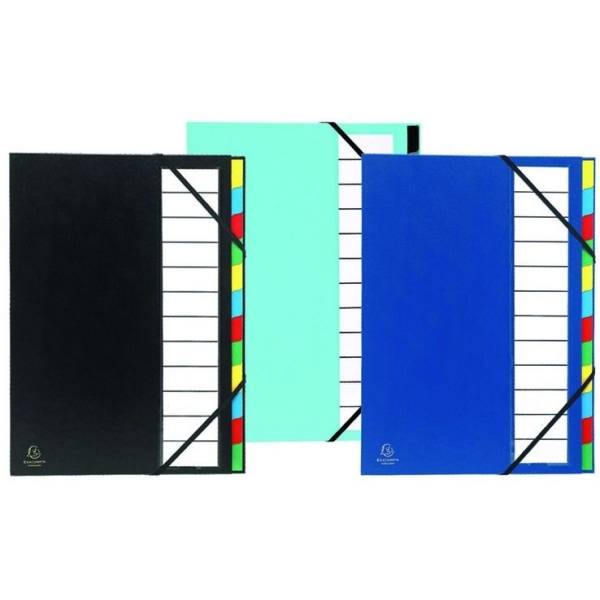 Ordnungsmappe Ordonator A4 9-teilig farbig sortiert