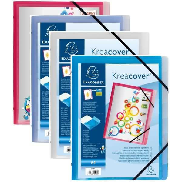 Ordnungsmappe Kreacover A4 PP 8-teilig farbig sortiert