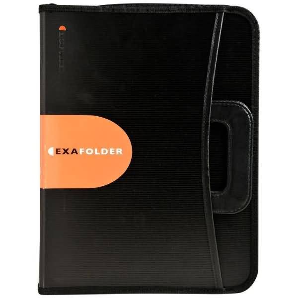 Konferenzmappe Exafolder A4 4 Ringe Kunststoff schwarz