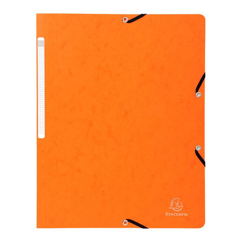 EXACOMPTA Eckspannermappe, DIN A4, Karton, orange