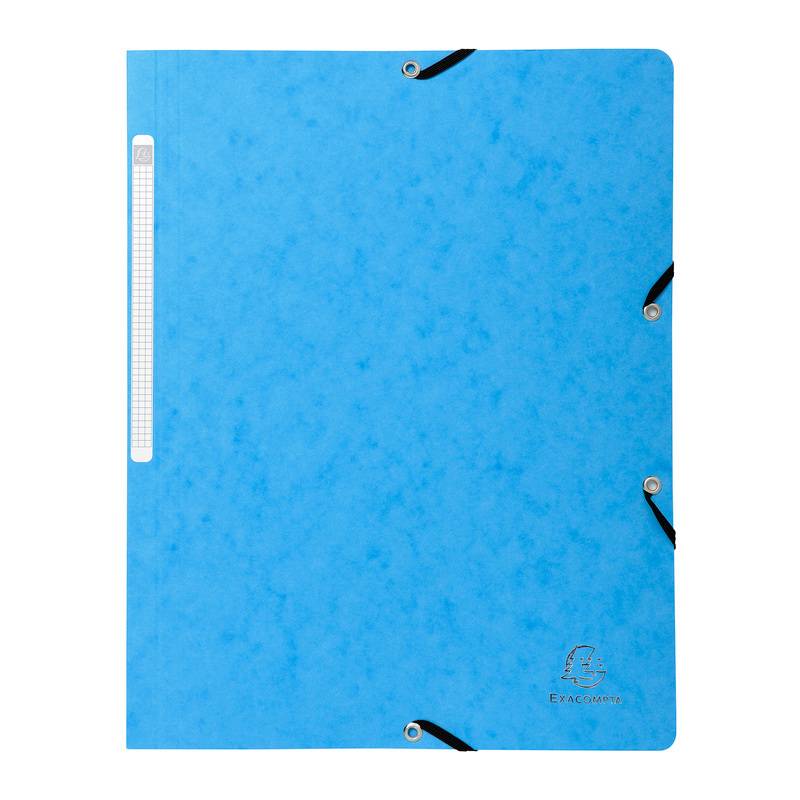 EXACOMPTA Eckspannermappe, DIN A4, Karton, türkis