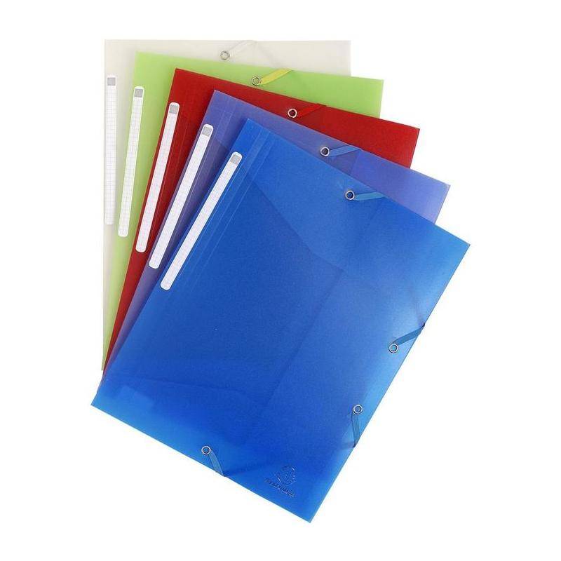 EXACOMPTA Eckspannermappe, DIN A4, PP, farbig sortiert