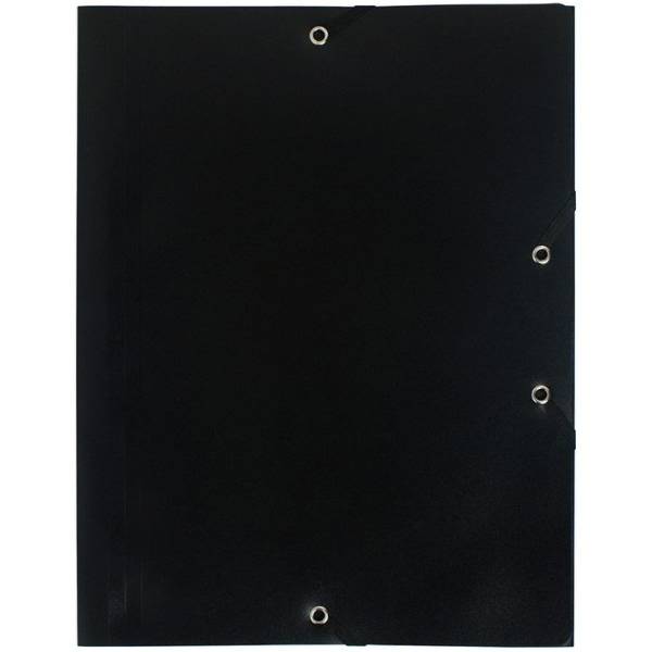 Eckspannmappe A4 PP 400my schwarz