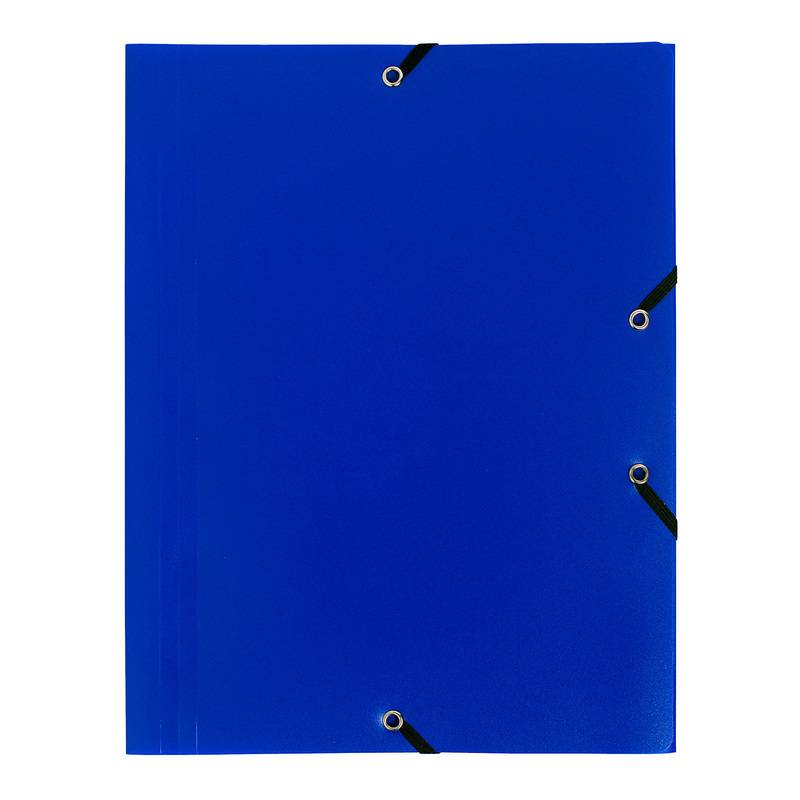 EXACOMPTA Eckspannermappe Opaque Eco, DIN A4, PP, blau