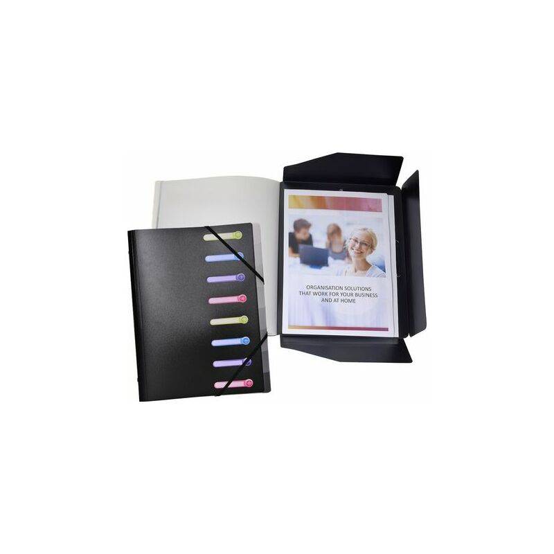 EXACOMPTA Ordnungsmappe, DIN A4, PP, 8 Fächer, sortiert