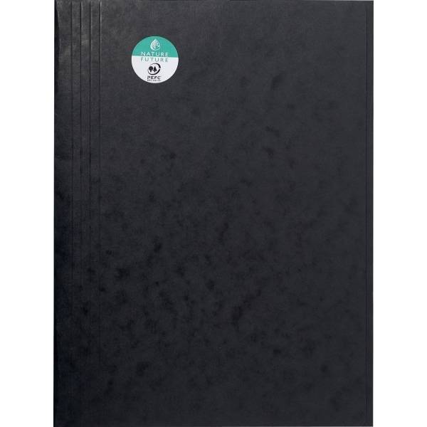 Aktenmappe mit 3 Klappen für A4 schwarz