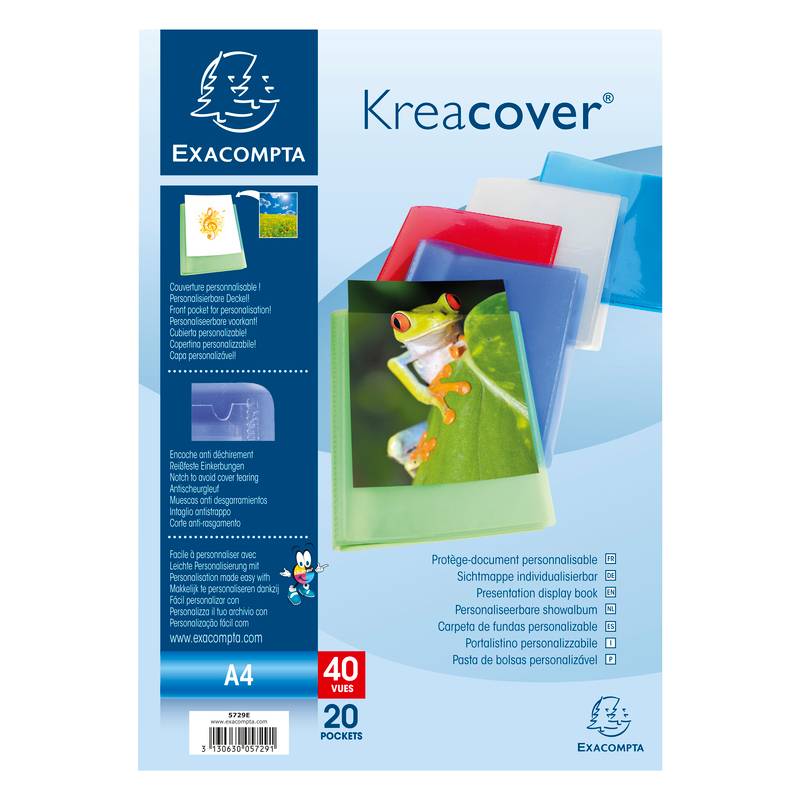 EXACOMPTA Sichtbuch, DIN A4, PP, farbig sortiert