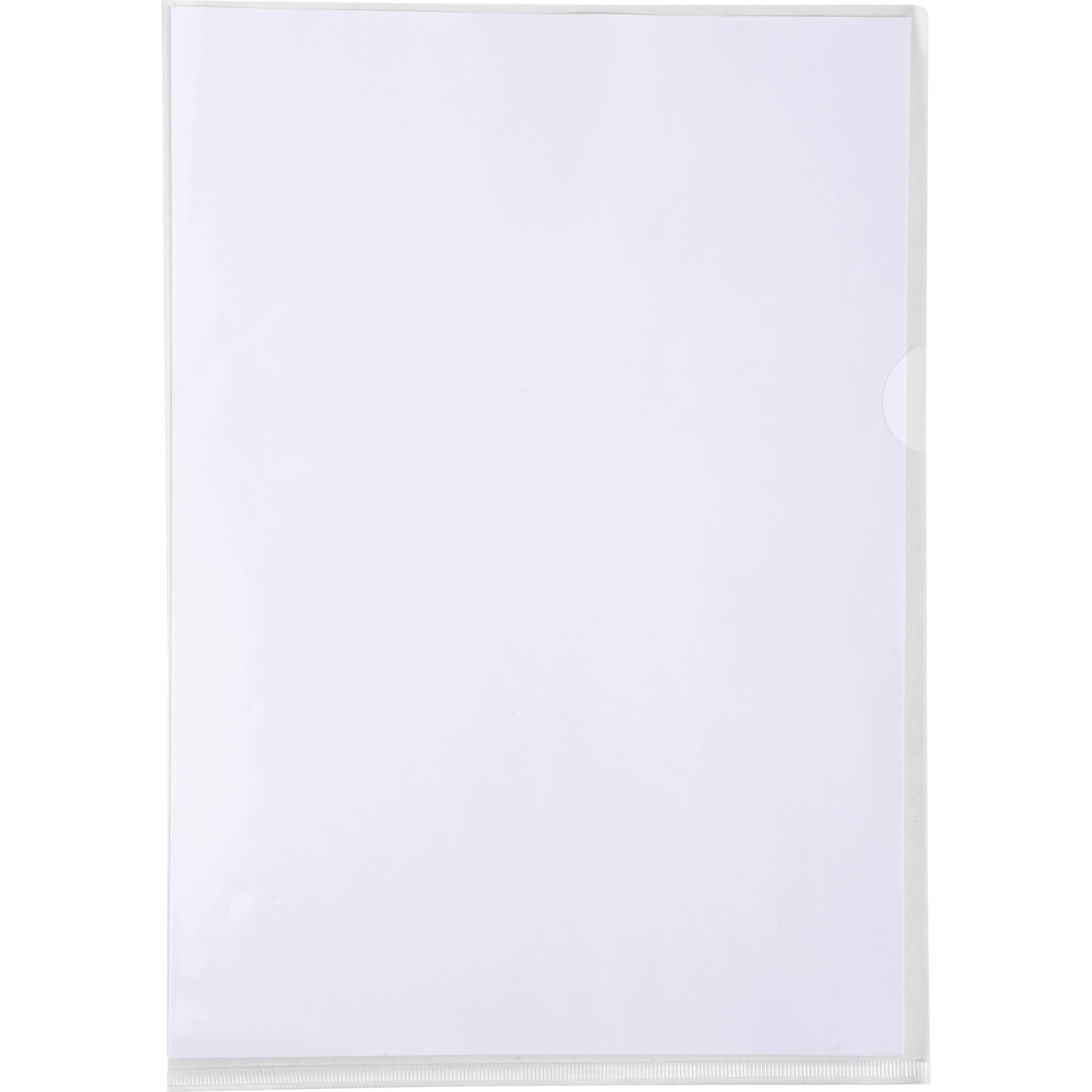 Exacompta Pack 50 Aktensichthüllen glatt PVC 180µ,DIN A4, Kristall, 5950E