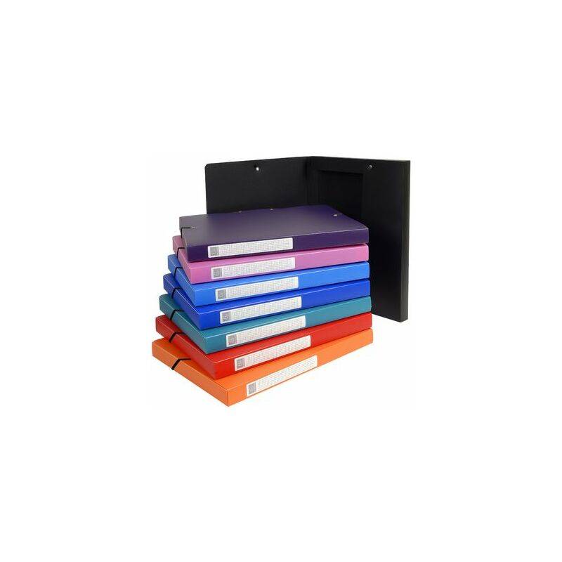 EXACOMPTA Sammelbox Opaque, aus PP, 25 mm, farbig sortiert