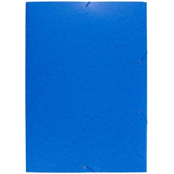 Eckspannmappe A2 Manila-Karton 600g blau