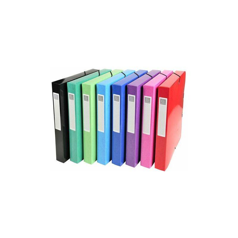 EXACOMPTA Sammelbox Iderama, Karton, DIN A4, 40 mm, sortiert