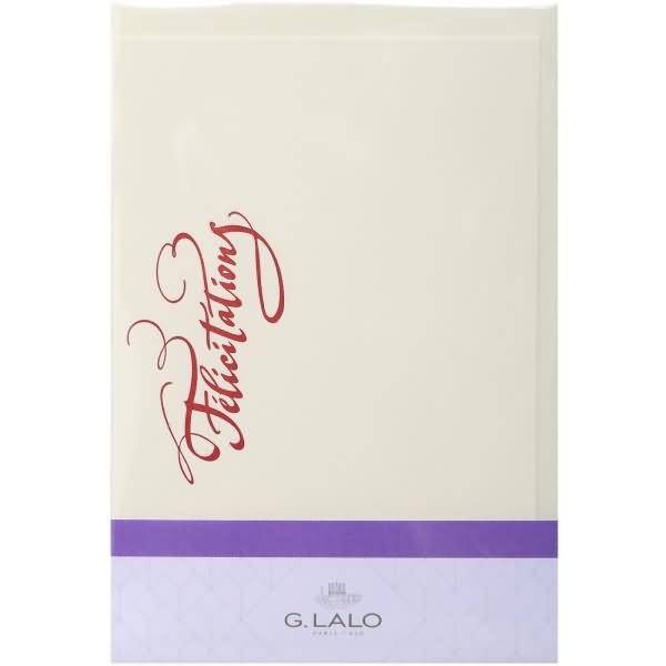 Karte & Umschlag Typo C6 'Felicitation'