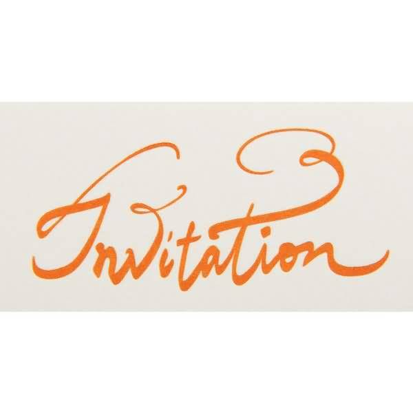 Karte & Umschlag Typo C6 'Invitation'