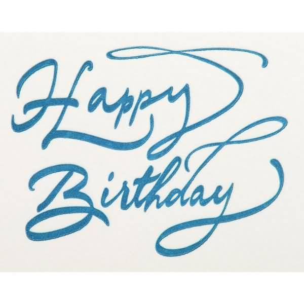 Karte & Umschlag Typo C6 'Birthday'