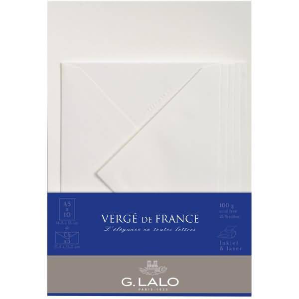 Korrespondenz-Set A5 VE=10 Blatt + 5 Umschläge weiß