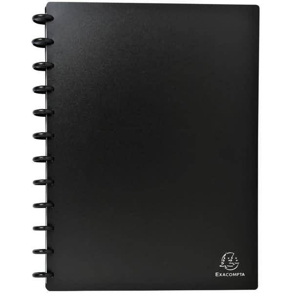 Visitenkartenbuch 24,5x31cm für 192 Karten schwarz