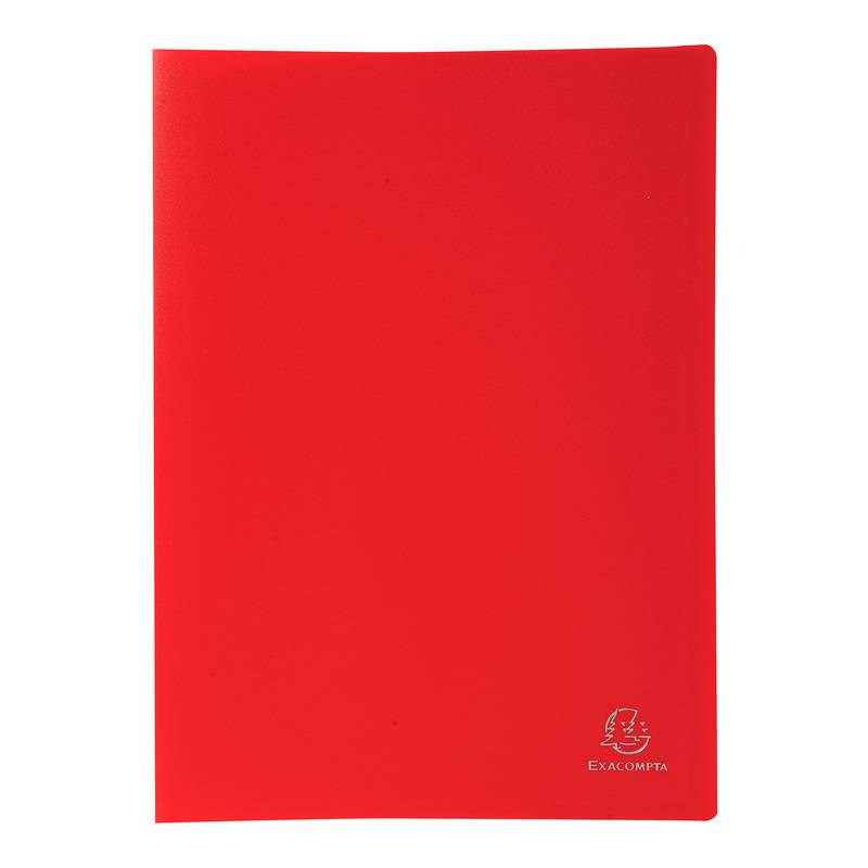 EXACOMPTA Sichtbuch, DIN A4, PP, 100 Hüllen, rot