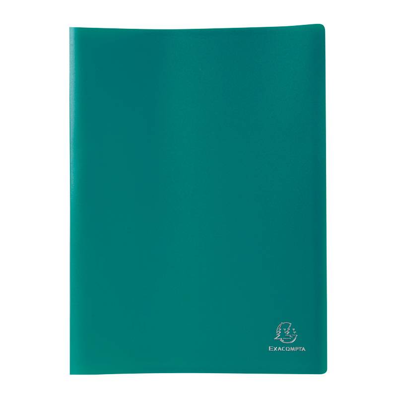 EXACOMPTA Sichtbuch, DIN A4, PP, 20 Hüllen, dunkelgrün