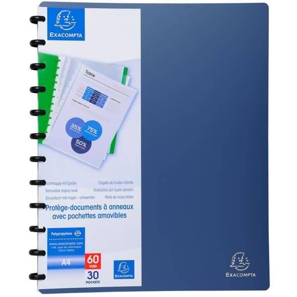 Sichtbuch A4 30 Hüllen grau