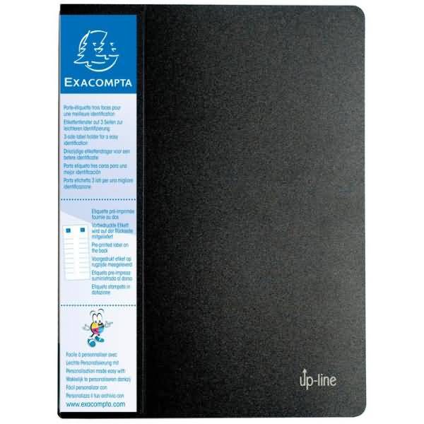 Sichtbuch A4 10 Hüllen mit Rückenschild schwarz