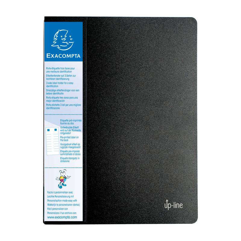EXACOMPTA Sichtbuch, DIN A4, PP, 20 Hüllen, schwarz