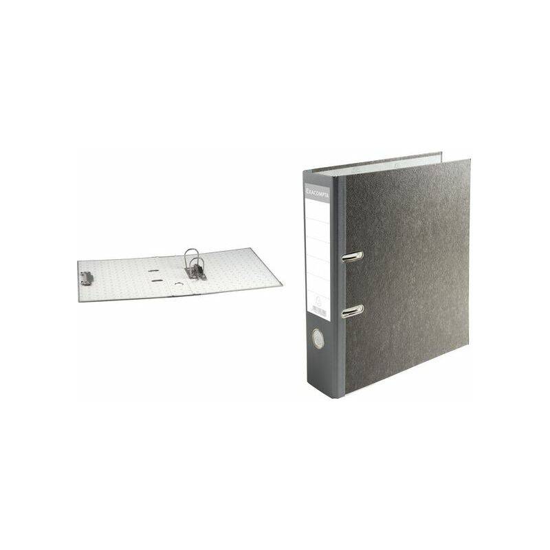 EXACOMPTA Ordner Wolkenmarmor, A4, 50 mm,grau/Rücken schwarz