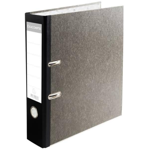 Ordner A4 Wolkenmarmor 80mm schwarz