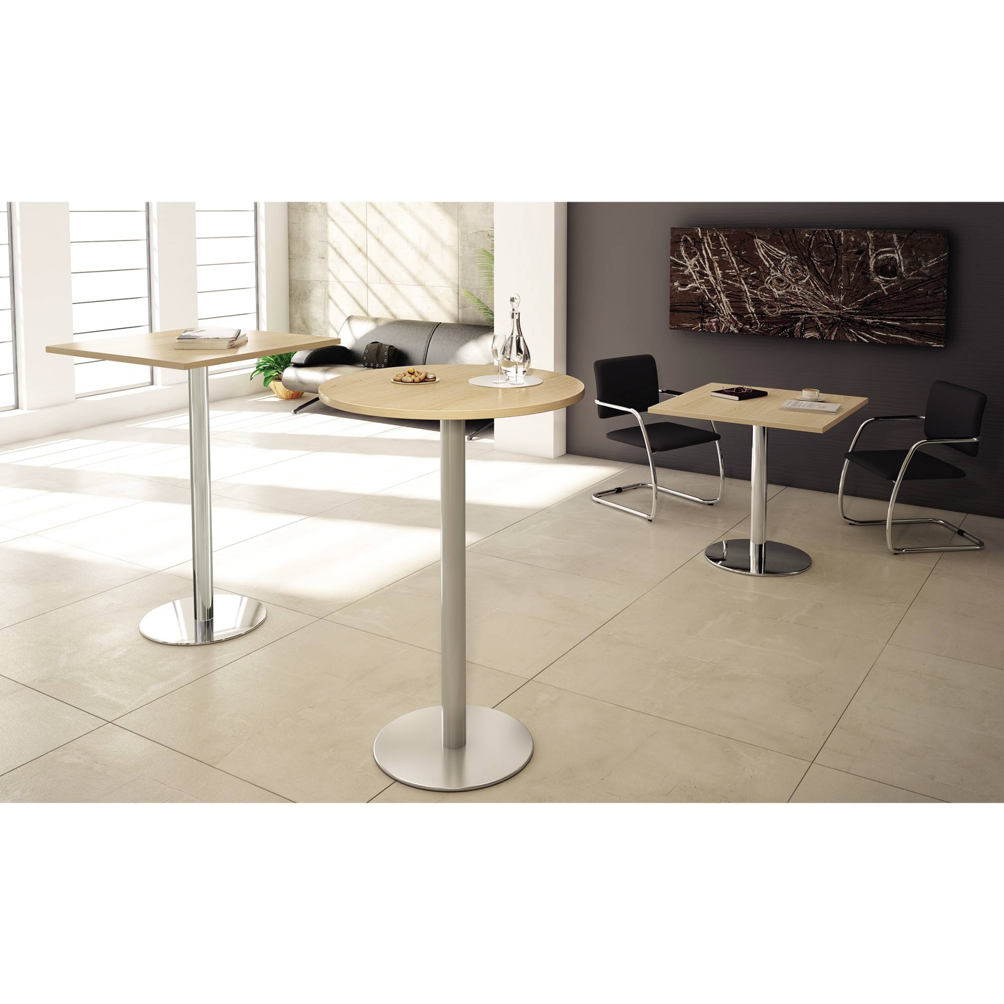 Hammerbacher Besprechungstisch VSTF10/6/S rund 100cm si/bu