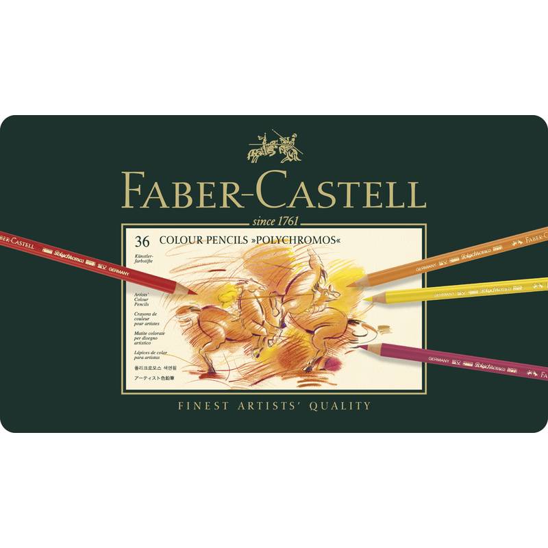 FABER-CASTELL Buntstifte POLYCHROMOS, 36er Metalletui