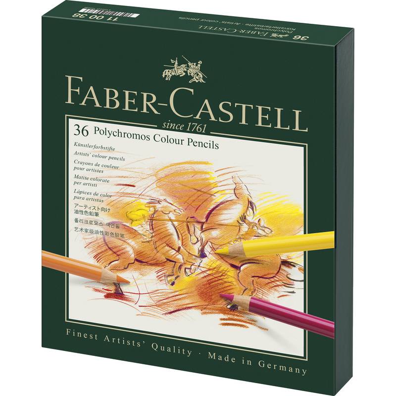 FABER-CASTELL Buntstifte POLYCHROMOS, 36er Atelierbox
