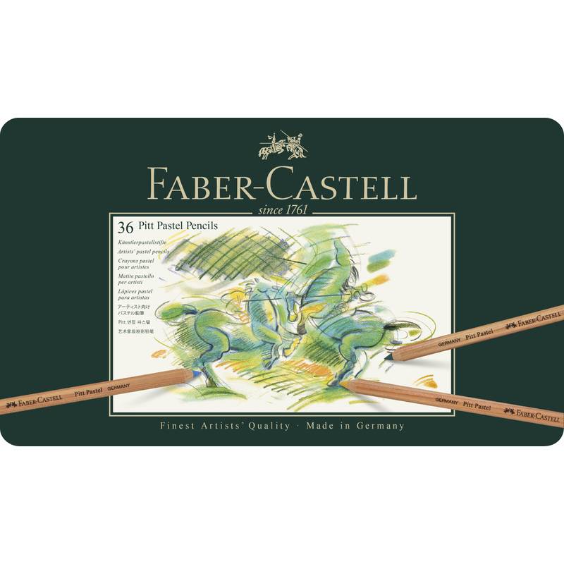 FABER-CASTELL Buntstifte PITT PASTELL, 36er Metalletui