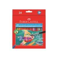 Faber-Castell - Pinsel- und Farbstift-Set - Aquarell (Packung mit 24) Faber-Castell - Pinsel- und Farbstift-Set - Aquarell (Packung mit 24)