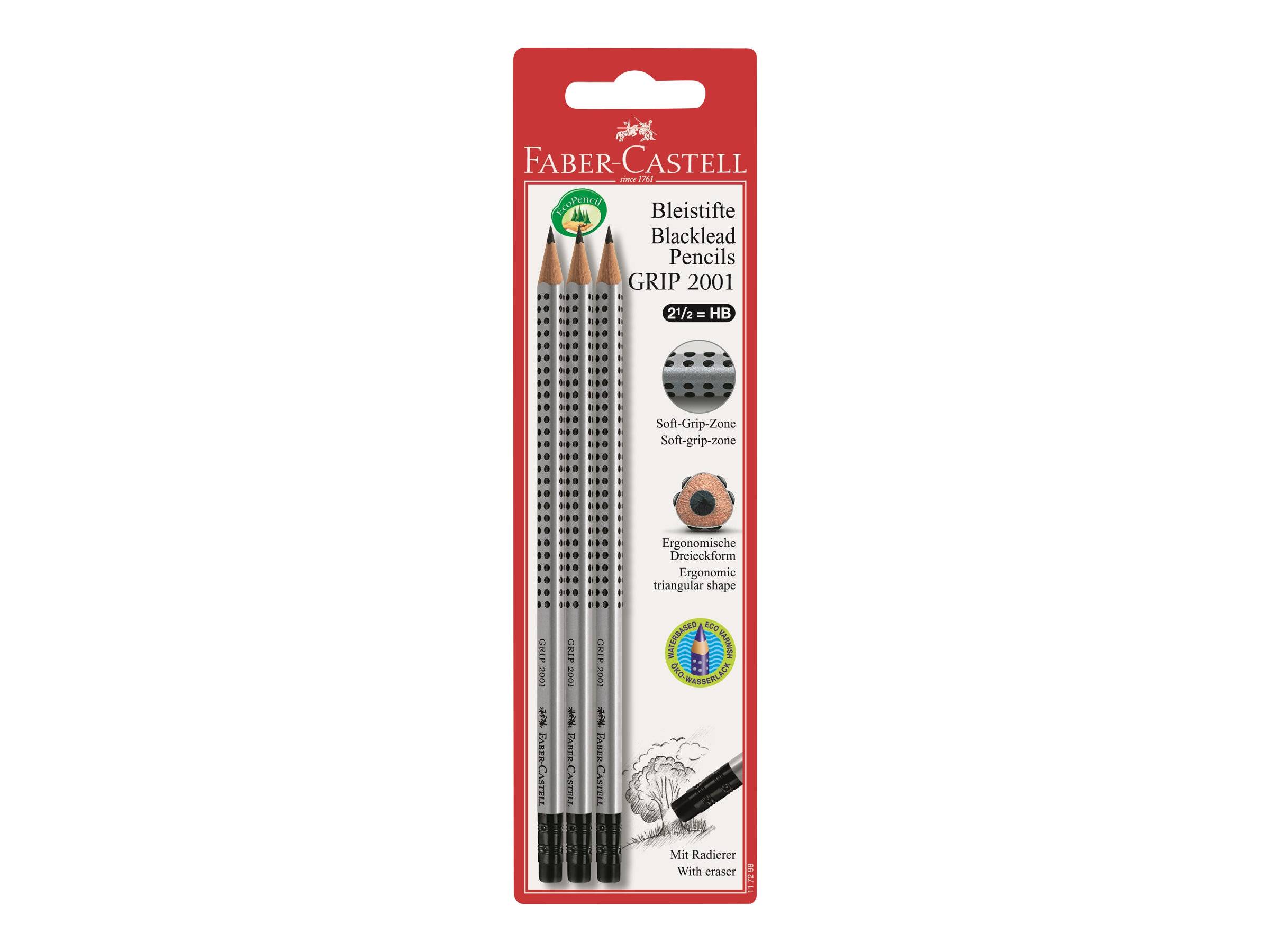 FABER-CASTELL GRIP 2001 - Bleistift - HB - mit