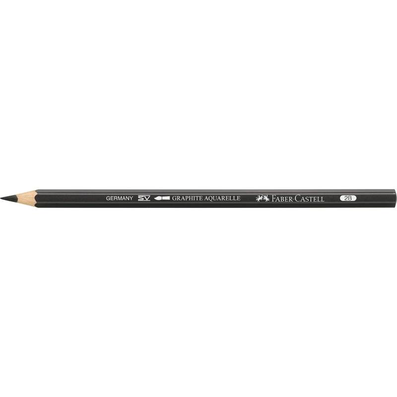 FABER-CASTELL Bleistift GRAPHITE AQUARELLE, Härtegrad: 2B