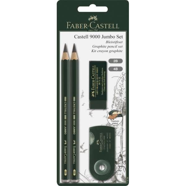 Bleistift 9000 Jumbo Set 2B/4B
