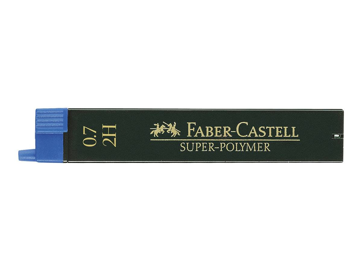 FABER-CASTELL Super-Polymer - Bleistiftmine - 2H - 0.7 mm (Packung mit 12)