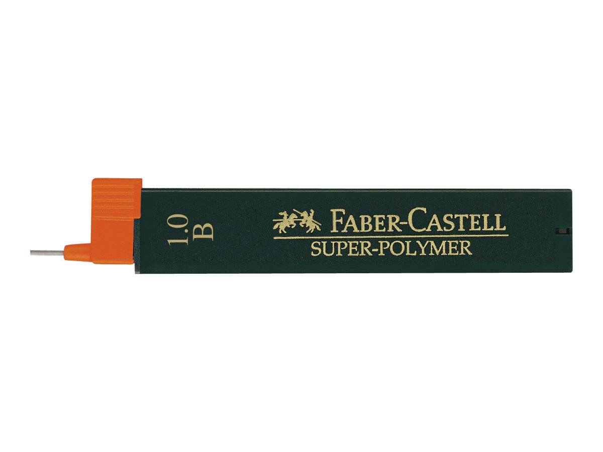 FABER-CASTELL Super-Polymer - Bleistiftmine - B - 1 mm (Packung mit 12)