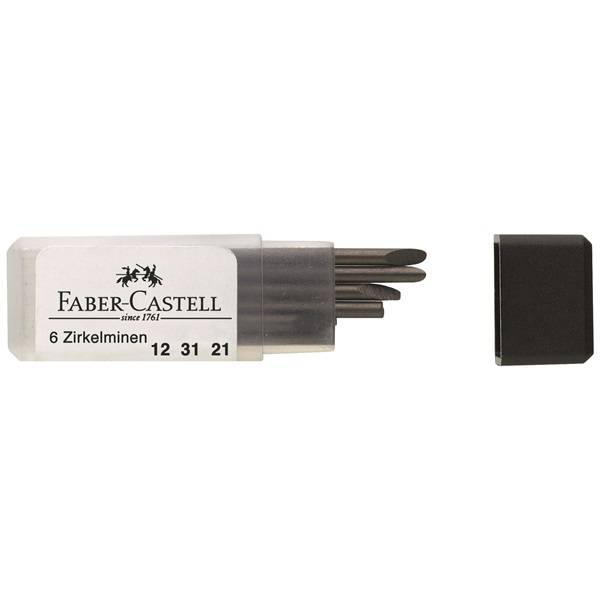 FABER-CASTELL Zirkelmine - H (Packung mit 6)