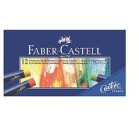 Faber-Castell Creative Studio - Farbstift - Ölkreide - für Holz, Pappe - gemischte Farben (Packung mit 12)