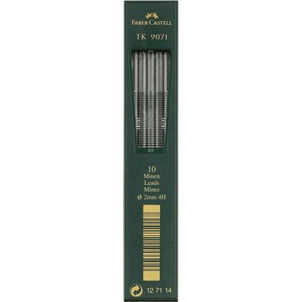 FABER-CASTELL TK-Minen 9071, tiefschwarz, Härtegrad: 4H