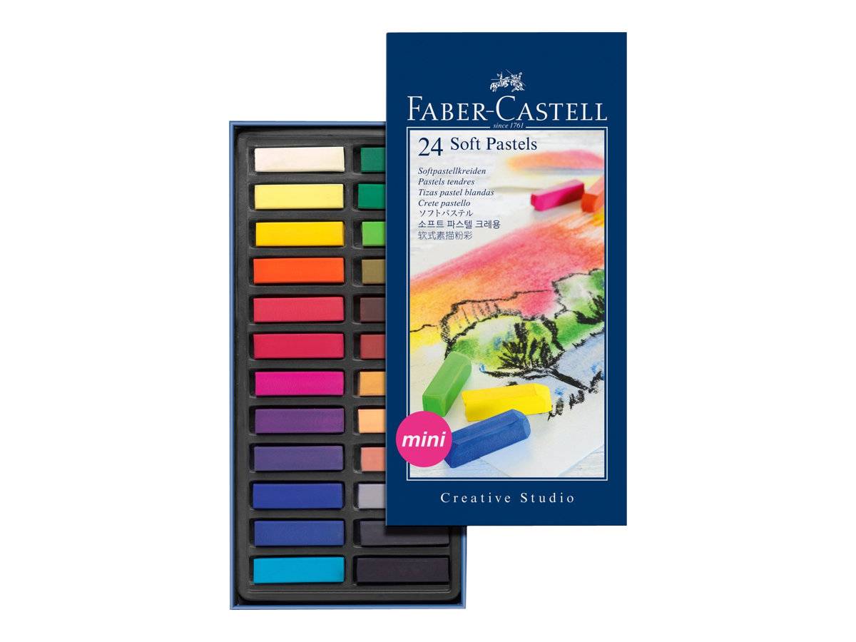 FABER-CASTELL Farbstift - Soft Pastell (Packung mit 24)