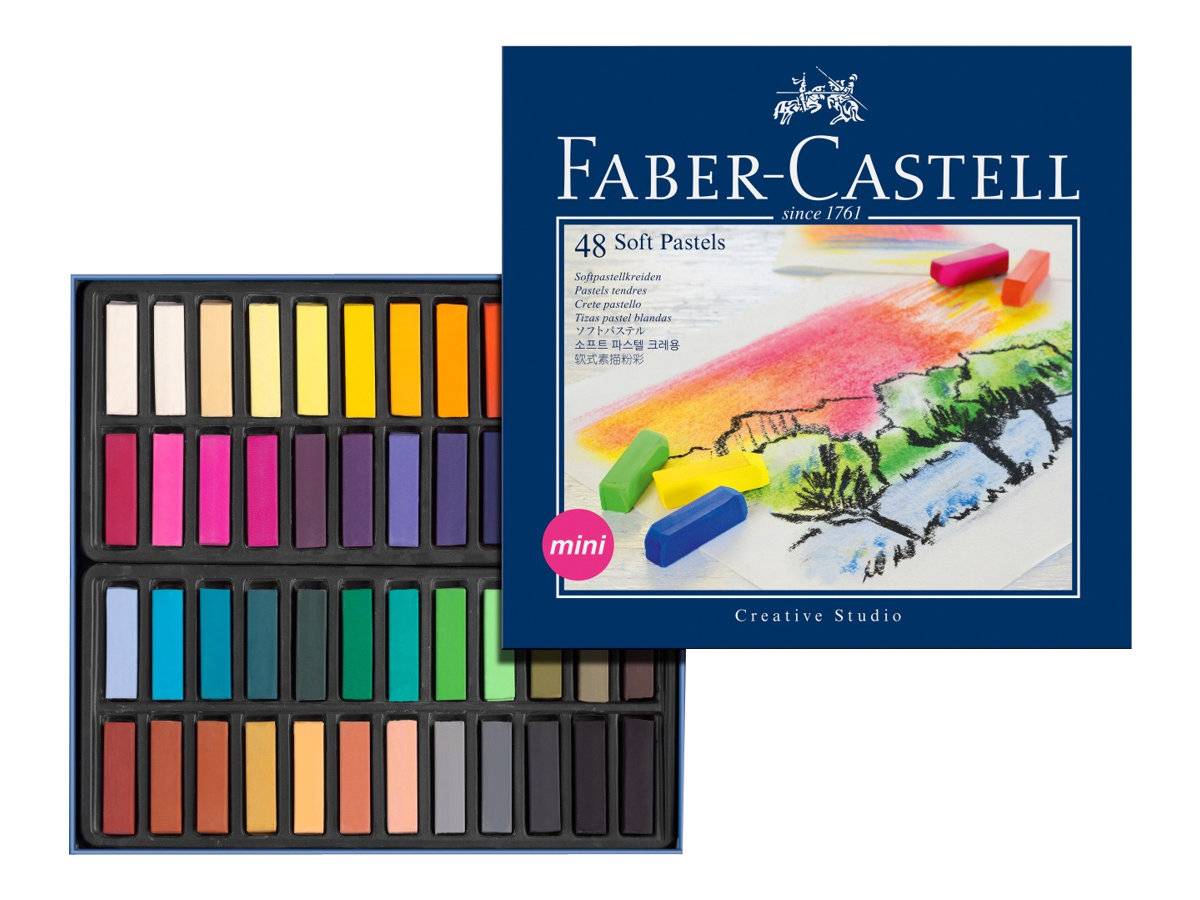 Faber-Castell Creative Studio Mini - Farbstift - Soft Pastell - gemischte Farben (Packung mit 48)