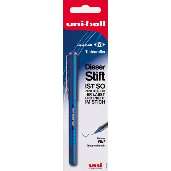 Tintenroller Eye Design 0,4mm blau Blisterkarte