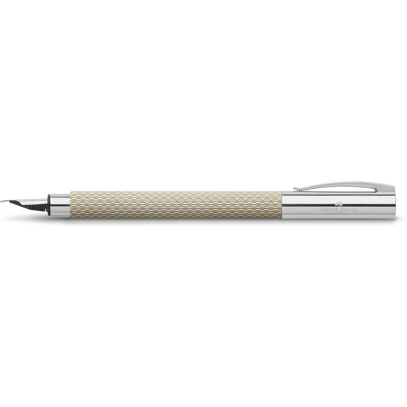 FABER-CASTELL Füllhalter Ambition OpArt White Sand