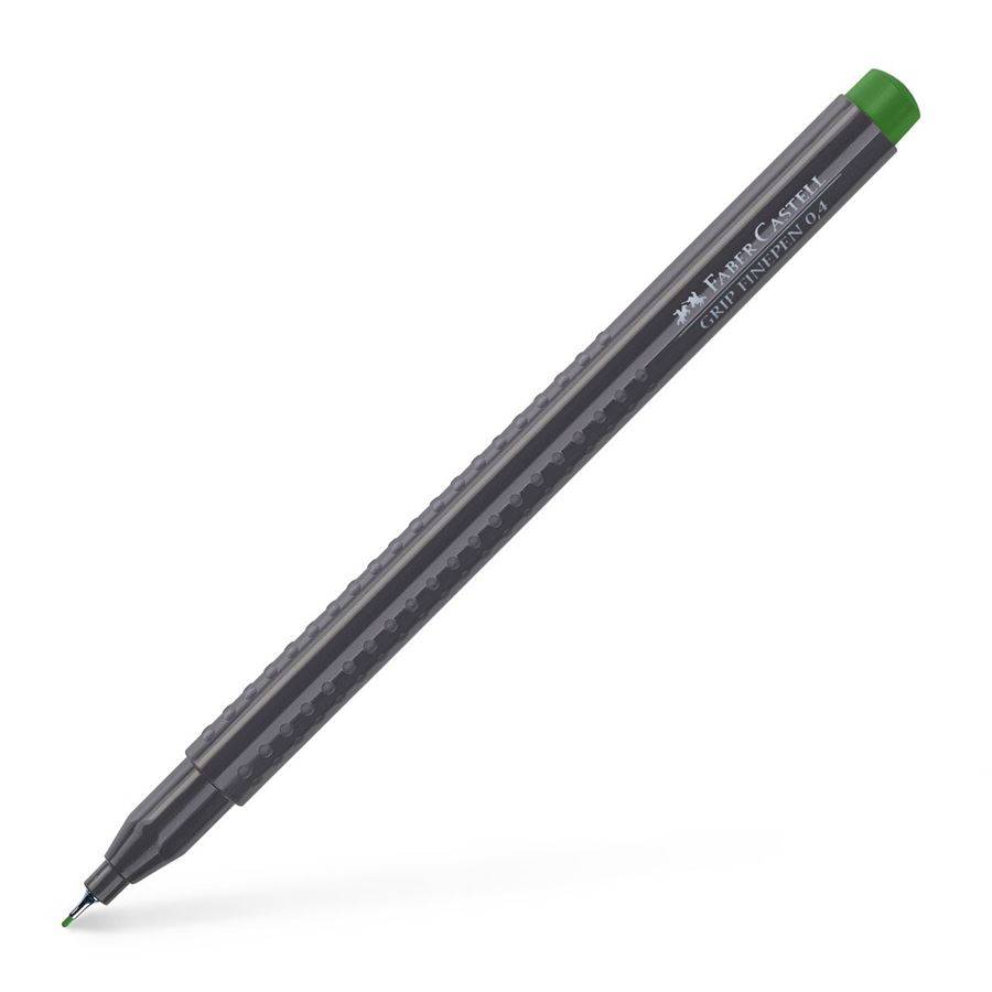Faber-Castell 151667, Grün, Fein, Schwarz, Grün, Dreieck, Permanent green olive, Tinte auf Lebensmittelfarbstoffbasis