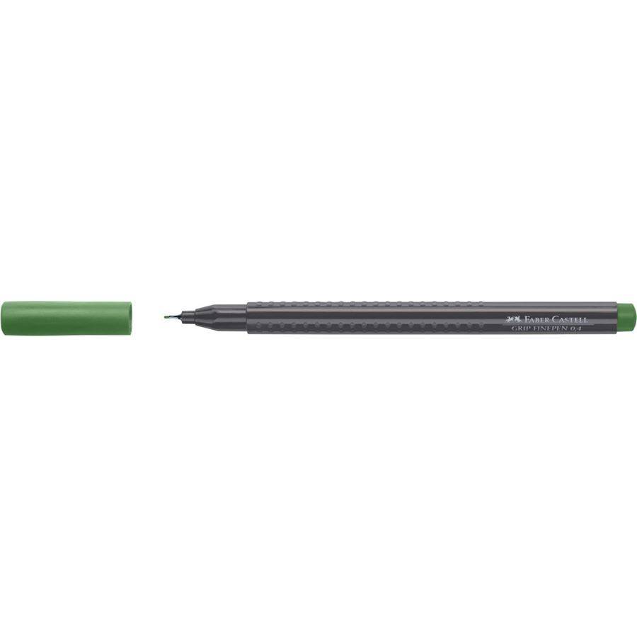 Faber-Castell 151667, Grün, Fein, Schwarz, Grün, Dreieck, Permanent green olive, Tinte auf Lebensmittelfarbstoffbasis