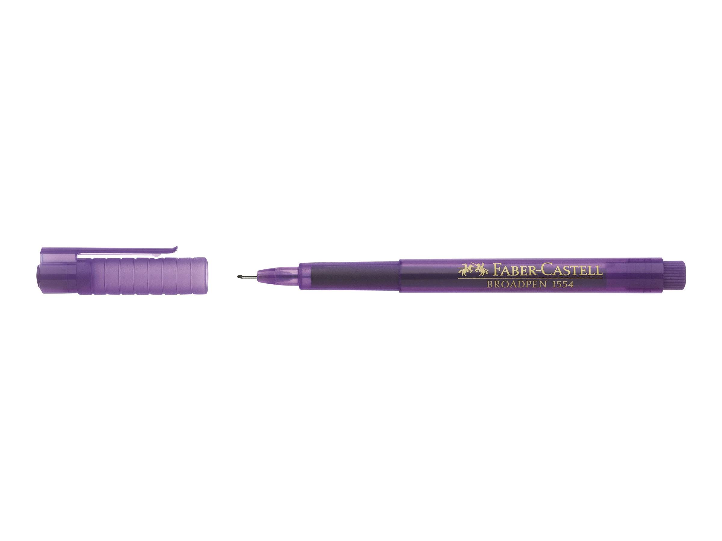 FABER-CASTELL BROADPEN 1554 - Fineliner - Violett