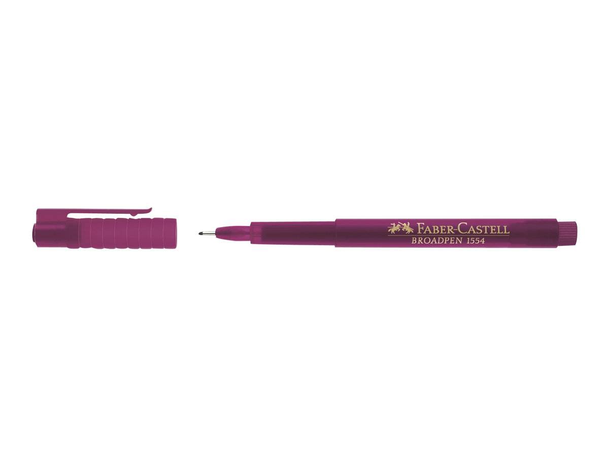 FABER-CASTELL BROADPEN 1554 - Fineliner - Magenta
